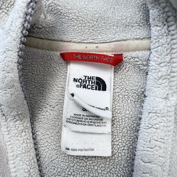 The‎ North Face Full Zip Sherpa Fleece Lined Jacket Womens Size Small Off White - Picture 5 of 8